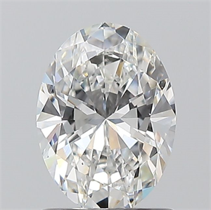 Picture of Natural Diamond 1.01 Carats, Oval with  Cut, E Color, VS2 Clarity and Certified by GIA