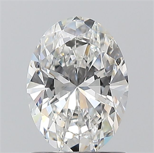 Picture of Natural Diamond 1.01 Carats, Oval with  Cut, E Color, VS2 Clarity and Certified by GIA