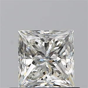 Picture of Natural Diamond 0.70 Carats, Princess with  Cut, J Color, VVS2 Clarity and Certified by GIA