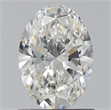 Natural Diamond 0.80 Carats, Oval with  Cut, G Color, VVS1 Clarity and Certified by GIA