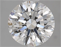 Natural Diamond 2.60 Carats, Round with Excellent Cut, G Color, VVS2 Clarity and Certified by GIA