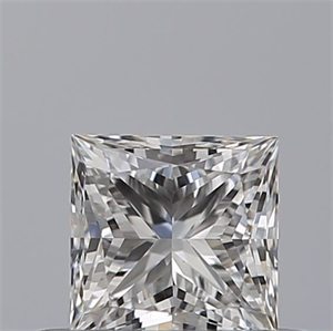 Picture of Natural Diamond 0.41 Carats, Princess with  Cut, D Color, VVS1 Clarity and Certified by GIA