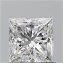 Natural Diamond 0.91 Carats, Princess with  Cut, G Color, VS2 Clarity and Certified by GIA