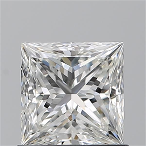 Picture of Natural Diamond 0.91 Carats, Princess with  Cut, G Color, VS2 Clarity and Certified by GIA