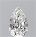 Diamante Natural 0.70 quilates, De pera , Color G, claridad SI1 y certificado GIA