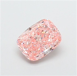 Picture of Lab Grown Diamond 1.59 Carats, CUSHION MODIFIED with  Cut, Fancy Intense Pink Color, VVS2 Clarity and Certified by IGI