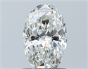 Natural Diamond 0.90 Carats, Oval with  Cut, H Color, VVS2 Clarity and Certified by GIA