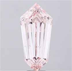 Picture of Lab Grown Diamond 7.12 Carats, HEXAGONAL with  Cut, Fancy Intense Pink Color, VS2 Clarity and Certified by IGI