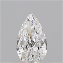 Diamante Natural 0.50 quilates, De pera , Color D, claridad VS1 y certificado GIA