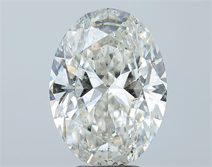 Picture of Natural Diamond 5.01 Carats, Oval with  Cut, H Color, SI2 Clarity and Certified by GIA