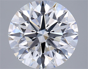 Picture of Lab Grown Diamond 3.00 Carats, Round with Excellent Cut, E Color, VVS2 Clarity and Certified by GIA