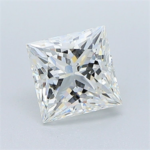 Foto Diamante Natural 1.32 quilates, Princesa , Color H, claridad SI2 y certificado GIA de
