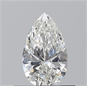 Natural Diamond 0.50 Carats, Pear with  Cut, G Color, IF Clarity and Certified by GIA