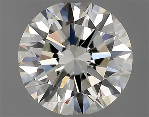 Picture of Natural Diamond 1.01 Carats, Round with Excellent Cut, I Color, VS2 Clarity and Certified by IGI