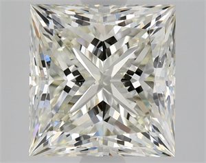 Foto Diamante Natural 3.01 quilates, Princesa , Color J, claridad VS1 y certificado HRD de