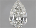 Natural Diamond 0.90 Carats, Pear with  Cut, J Color, SI2 Clarity and Certified by GIA