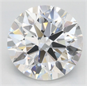 Lab Grown Diamond 3.04 Carats, Round with Ideal Cut, D Color, IF Clarity and Certified by IGI