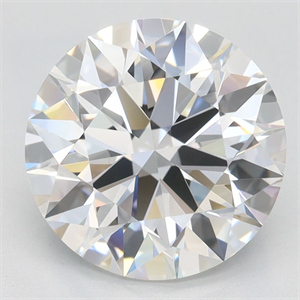 Picture of Lab Grown Diamond 3.04 Carats, Round with Ideal Cut, D Color, IF Clarity and Certified by IGI