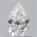 Diamante Natural 0.60 quilates, De pera , Color D, claridad IF y certificado GIA