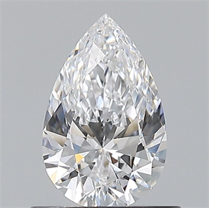 Foto Diamante Natural 0.60 quilates, De pera , Color D, claridad IF y certificado GIA de