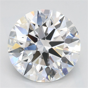 Picture of Lab Grown Diamond 3.05 Carats, Round with Ideal Cut, D Color, IF Clarity and Certified by IGI