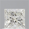Natural Diamond 0.50 Carats, Princess with  Cut, H Color, VVS2 Clarity and Certified by GIA