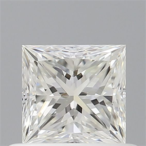 Picture of Natural Diamond 0.50 Carats, Princess with  Cut, H Color, VVS2 Clarity and Certified by GIA