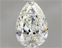 Natural Diamond 0.51 Carats, Pear with  Cut, H Color, IF Clarity and Certified by GIA