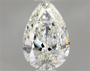 Picture of Natural Diamond 0.51 Carats, Pear with  Cut, H Color, IF Clarity and Certified by GIA