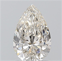 Natural Diamond 1.01 Carats, Pear with  Cut, H Color, IF Clarity and Certified by IGI