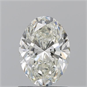 Natural Diamond 1.20 Carats, Oval with  Cut, J Color, VS1 Clarity and Certified by GIA