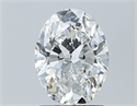 Natural Diamond 1.20 Carats, Oval with  Cut, F Color, SI2 Clarity and Certified by GIA