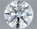 Natural Diamond 4.52 Carats, Round with Excellent Cut, G Color, VS2 Clarity and Certified by GIA