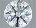 Natural Diamond 4.52 Carats, Round with Excellent Cut, G Color, VS2 Clarity and Certified by GIA