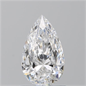 Natural Diamond 0.90 Carats, Pear with  Cut, E Color, VS2 Clarity and Certified by GIA