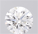Lab Grown Diamond 1.57 Carats, Round with Ideal Cut, D Color, VS1 Clarity and Certified by IGI