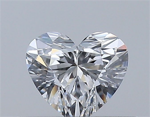 Picture of Natural Diamond 0.30 Carats, Heart with  Cut, E Color, VVS2 Clarity and Certified by GIA