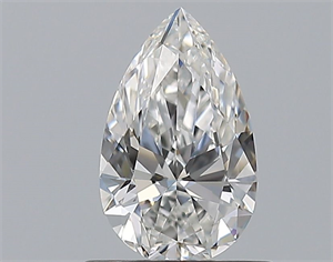 Picture of Natural Diamond 0.70 Carats, Pear with  Cut, F Color, IF Clarity and Certified by GIA