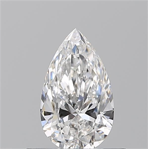 Picture of Natural Diamond 0.50 Carats, Pear with  Cut, E Color, VS2 Clarity and Certified by GIA