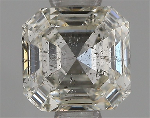Foto Diamante Natural 0.72 quilates, Asscher , Color H, claridad SI2 y certificado IGI de