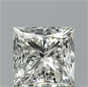 Natural Diamond 0.91 Carats, Princess with  Cut, J Color, VVS2 Clarity and Certified by GIA