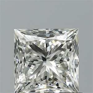 Picture of Natural Diamond 0.91 Carats, Princess with  Cut, J Color, VVS2 Clarity and Certified by GIA