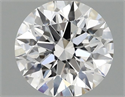 Lab Grown Diamond 1.09 Carats, Round with Ideal Cut, D Color, VS1 Clarity and Certified by IGI
