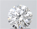 Lab Grown Diamond 1.26 Carats, Round with Ideal Cut, D Color, VVS2 Clarity and Certified by IGI