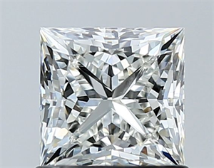 Picture of Natural Diamond 1.04 Carats, Princess with  Cut, I Color, VS2 Clarity and Certified by GIA