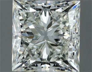 Picture of Natural Diamond 1.00 Carats, Princess with  Cut, I Color, VVS1 Clarity and Certified by IGI