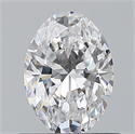Natural Diamond 0.70 Carats, Oval with  Cut, D Color, VVS1 Clarity and Certified by GIA