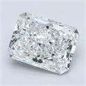 Diamante Natural 3.05 quilates, Radiante , Color E, claridad VVS2 y certificado GIA