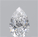 Diamante Natural 0.52 quilates, De pera , Color D, claridad SI2 y certificado GIA