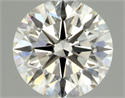 Natural Diamond 0.84 Carats, Round with Excellent Cut, J Color, VVS1 Clarity and Certified by GIA
